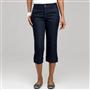 5 Pocket Cuffed Capri (Plus), Rinse Wash New, small
