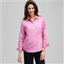 Striped Button Down with Pot Dot Cuffs, Lavender Multi, small